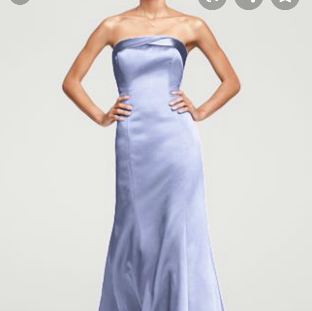 Mermaid formal gown. Papaya color. W/ shawl.